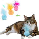 Catnip Hair Ball Feather Teaser