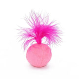 Catnip Hair Ball Feather Teaser